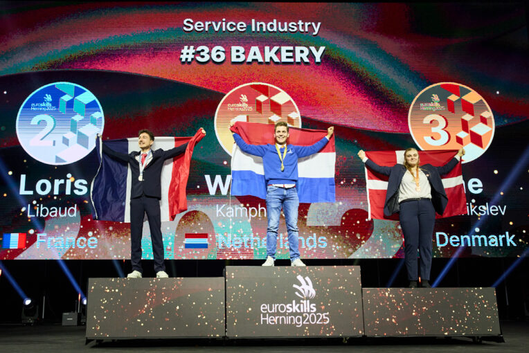 Une médaille d’argent pour la boulangerie lors de la compétition européenne des métiers EuroSkills Herning 2025