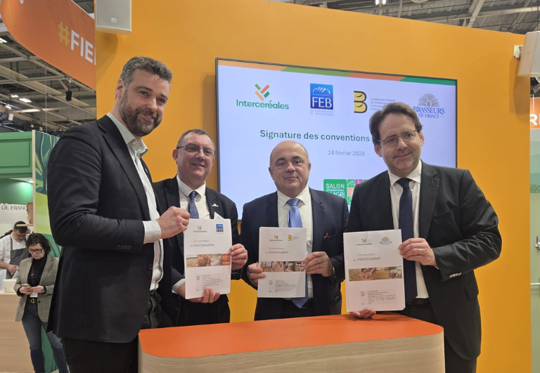 La filière boulangerie, Intercéréales et Brasseurs de France renforcent leur coopération