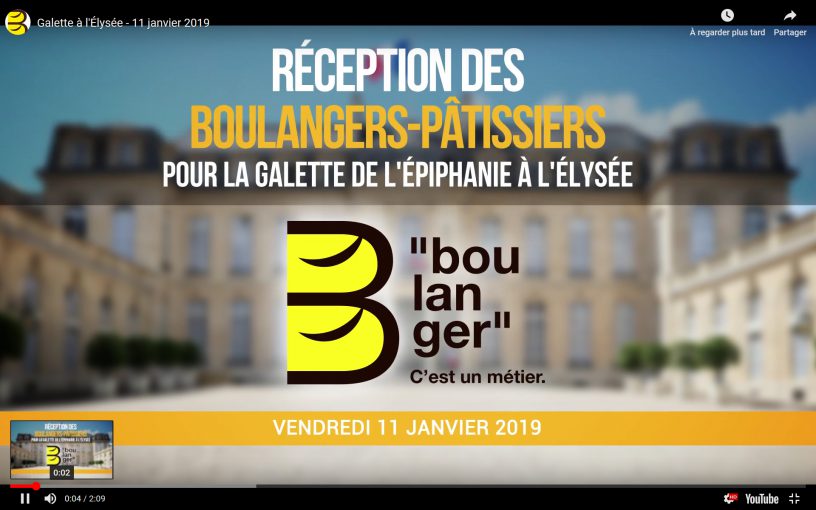 Réception des artisans boulangers-pâtissiers pour la galette de l’Épiphanie à l’Élysée